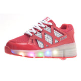 Jazzy Junior Girls/Boys LED Light  Roller Skate Shoes
