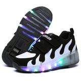 Jazzy Junior Girls/Boys LED Light  Roller Skate Shoes
