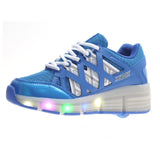Jazzy Junior Girls/Boys LED Light  Roller Skate Shoes