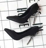 Sexy Metal Heel  Suede Leather