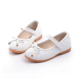 PU Leather Bow Kids Shoes