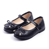 PU Leather Bow Kids Shoes