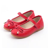 PU Leather Bow Kids Shoes