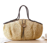 Pillow Straw Summer Beach Bag