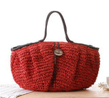 Pillow Straw Summer Beach Bag