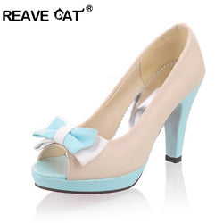 REAVE CAT High Heels Pumps Open Toe