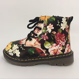 Floral Flower Print Children Boots