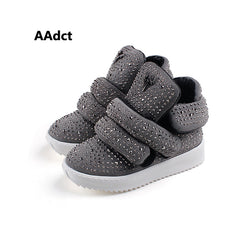 AAdct Winter Fur Flash Diamond Shoes