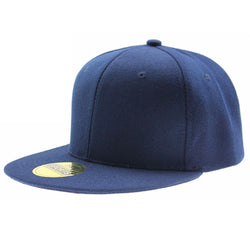 Adjustable Men Baseball Cap Solid Hip-Hop Snapback Flat Hat Visor