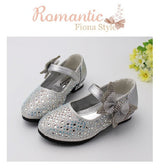Rhinestone Glitter Leather Shoes