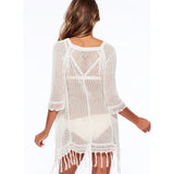 Black Sexy Bikini Beach Cover-up Swimsuit Covers up Bathing Suit Summer Beach Wear Pareo Swimwear Mesh Beach Dress Tunic Robe