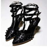 Sexy Rivets High Heels Pointed Toe