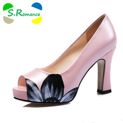 S.Romance Open Toe Heels