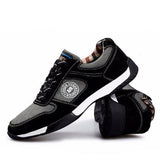 Genuine Leather With Mesh Men Casual Shoes