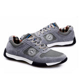 Genuine Leather With Mesh Men Casual Shoes