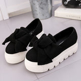 FUJIN Flats Fashion Bow Creepers