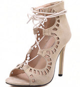 Rumbidzo Fashion Women Lace up High Heels
