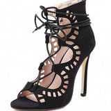 Rumbidzo Fashion Women Lace up High Heels