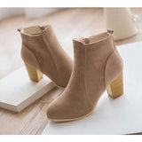 Autumn And Winter Short Cylinder Boots