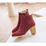 Autumn And Winter Short Cylinder Boots