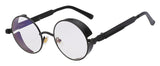 Gothic Steampunk Mens Sunglasses Coating Mirrored Sunglasses