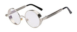 Gothic Steampunk Mens Sunglasses Coating Mirrored Sunglasses