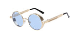 Gothic Steampunk Mens Sunglasses Coating Mirrored Sunglasses