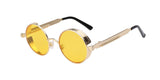 Gothic Steampunk Mens Sunglasses Coating Mirrored Sunglasses