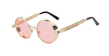 Gothic Steampunk Mens Sunglasses Coating Mirrored Sunglasses