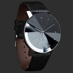 Luxury Quartz Sport Military Stainless Steel Dial Leather Band Wrist Watch