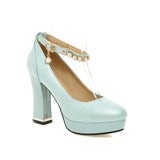 VINLLE 7 Ankle Strap High Heel