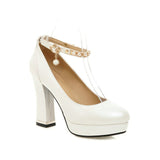 VINLLE 7 Ankle Strap High Heel