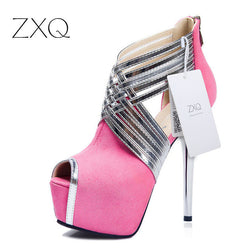 Stiletto sexy metal women High Heels