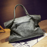 Bolish Rivet Nubuck Leather Women Bag