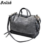 Bolish Nubuck Leather Vintage Shoulder Bag