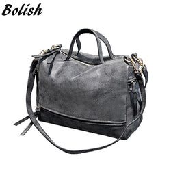 Bolish Nubuck Leather Vintage Shoulder Bag