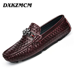 DXKZMCM Hand Made Breathable Slip-on  Loafers