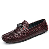 DXKZMCM Hand Made Breathable Slip-on  Loafers