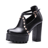 Gdgydh Buckle Casual High Heels