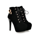 VINLLE Western Style High Heel Women Shoes