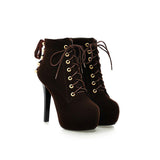 VINLLE Western Style High Heel Women Shoes