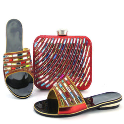 African Women Shoes And Bag Set