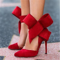 Big Bow Tie High Heels