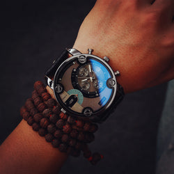 JIS High Quality Leather Band Steel Shell Wristwatches