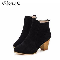 Autumn And Winter Short Cylinder Boots