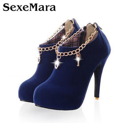 New Fashion Women Pumps Sexy Round Toe Thin High Heels